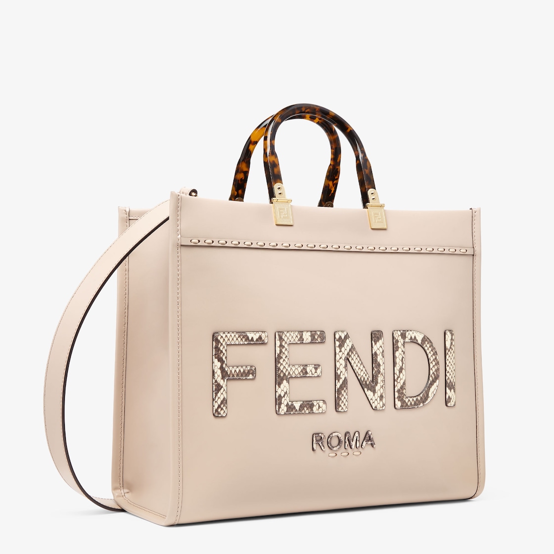 Fendi Sunshine Medium Snakeskin Shopping Bag - Image 2